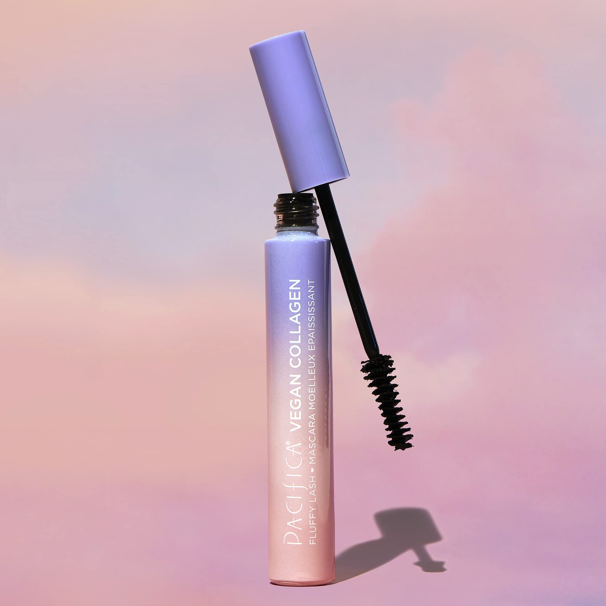 Pacifica Beauty Vegan Collagen Lash Serum and Primer & Fluffy Lash Mascara Duo Set, Makeup, Black Mascara, Volumizing, Lengthening, Conditioning, Vitamin B & E, Eyelash Serum, Eye Makeup (Set of 2)